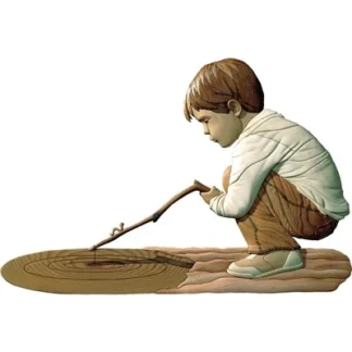 Dreng / pige fisker - Boy / girl stick fish